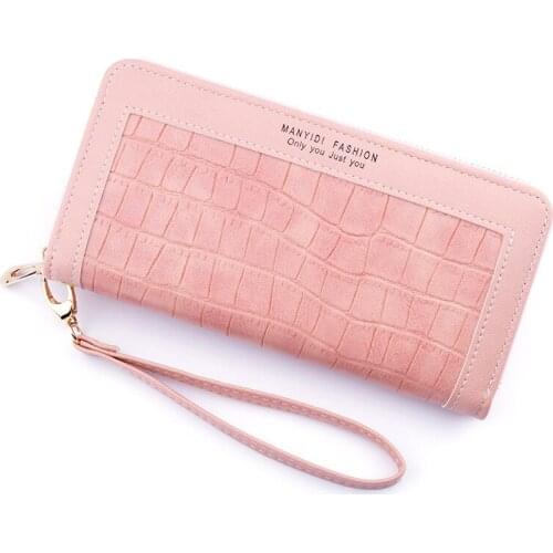 Womens Clutch Bag New Ladies Long Wallet Zipper Clutch Large Capacity Mobile Wallet