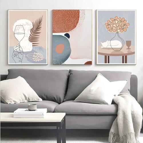 Home Decoration Abstract Simple New Style Hd Prints Painting Green Pictures Wall Art Modular Canvas Poster Bedside Background