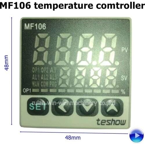 2 pcs MF106 MF106-621 K type 48x48 electronic digital temperature controller