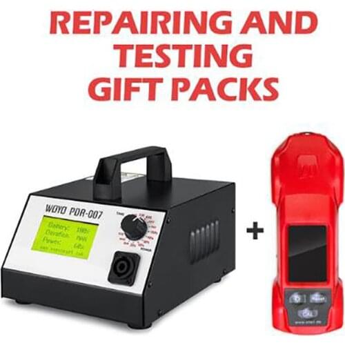 WOYO PDR007 pdr Tools paintless dent repair tools Magnetic Induction Auto Body Repair Dent Removal Kits with Thickness gauges