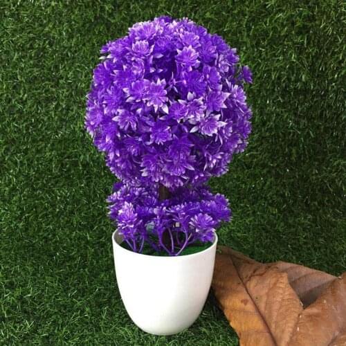 Artificial Flower Plant Big Ball Bonsai Garden Wedding Party Desktop Ornament