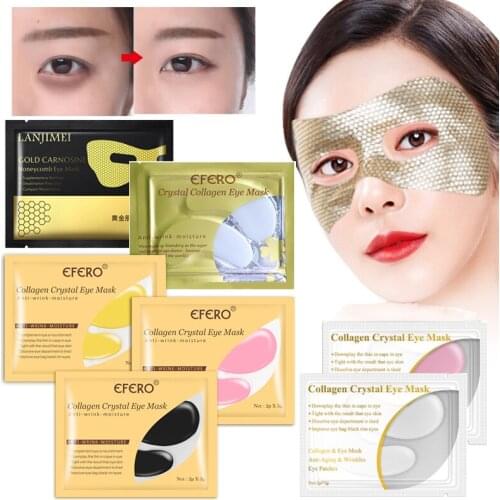 Collagen Crystal Eye Mask Moisturizing Under Eye Patch Eye Bags Dark Circles Removal Anti Aging Eyes Masks for Face Skin Care