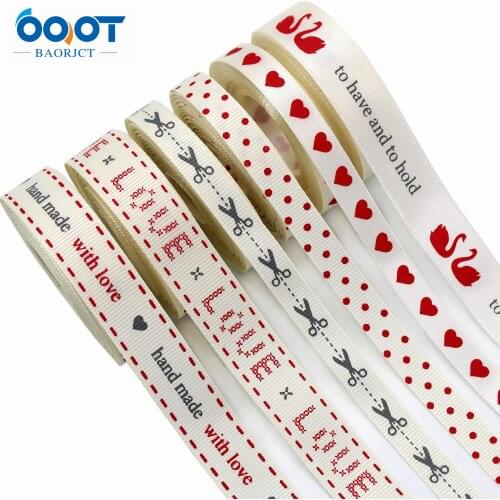 Happy Life Series Cartoon Ribbons,3/8"(9MM),10Yards Bow Cap Accessories Party Gift Wrap DIY Handmade Materials 201226-8