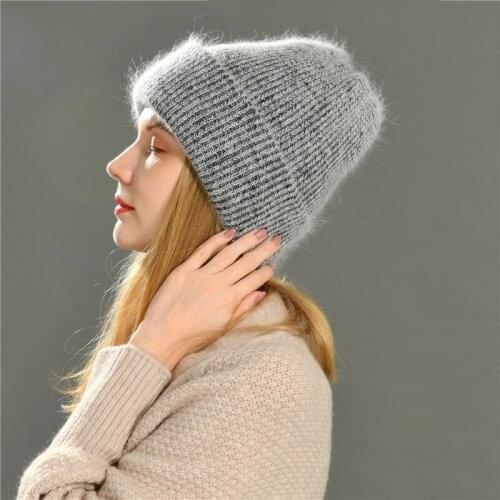 Fashion Warm New Candy Colors Winter Hat Women Knitted Hat Warm Soft Trendy Hat Kpop Style Wool Beanie Elegant Match Hat