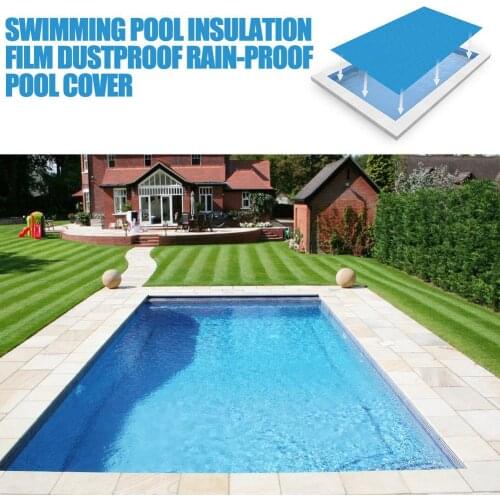 New Pool Cover Round Solar Swimming Pool Tub Cover Reduces Evaporation and Absorbs Heat Solar Cloth Mat Rain-proof Pool Cover
