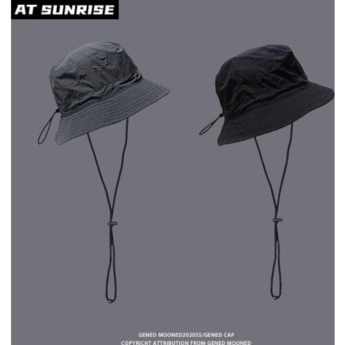 2021 New Brand black Fishermans hat Bucket Hat Unisex Fashion Hip Hop Streetwear Men Women warm windproof Bucket Hat outdoor
