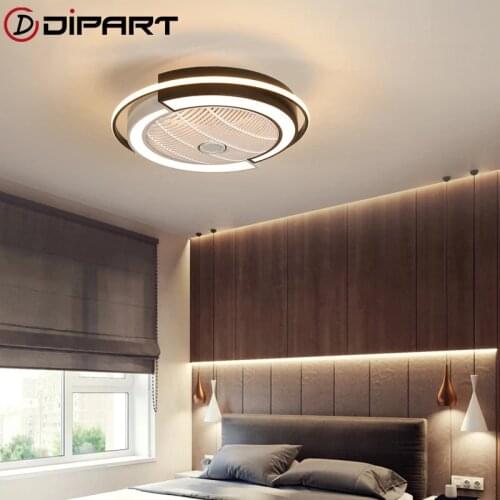 Smart remote control Ceiling Fans With Lights For Living Room Modern LED Cooling Ventilador Ventilador De Techo