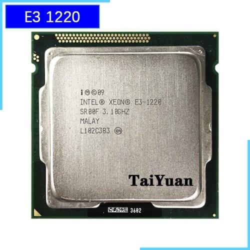 Intel Xeon E3-1220 E3 1220 3.1 GHz Quad-Core CPU Processor 8M 80W LGA 1155