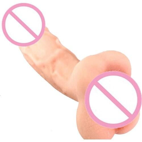 Realistic Anal Vagina Pussy Male Masturbation Cup Female Erotic Masturbator Dildo Penis Sleeve Condom Sex Toys For Men Women Gay