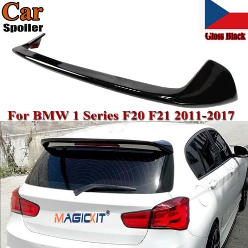 MagicKit For BMW F20 F21 1 Series Gloss Black AC Style Rear Roof Trunk Lip Spoiler