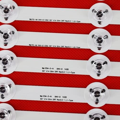 LED strip 55"V14 Slim DRT R1 L1 R2 L2 for LG 55LB730B 55LB690V 55LB720V 55LB672V LC550DUH(PG)(F1) 6916L-1629A 1630A 1741A 1743A