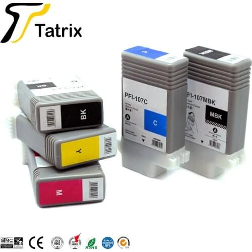 Tatrix PFI-107 PFI107 PFI 107 Premium Color Compatible Ink Jet cartridge for canon IPF670 IPF680 IPF685 IPF780 IPF785 Printer