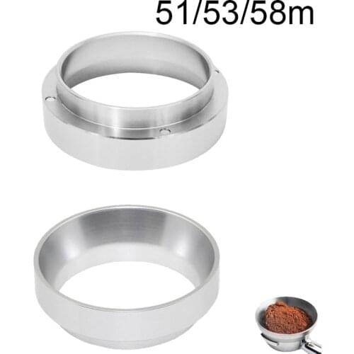 IYouNice 51mm/53mm/54mm/58mm Aluminum Intelligent Dosing Ring Brewing Bowl Coffee Powder Espresso Barista Funnel Portafilte