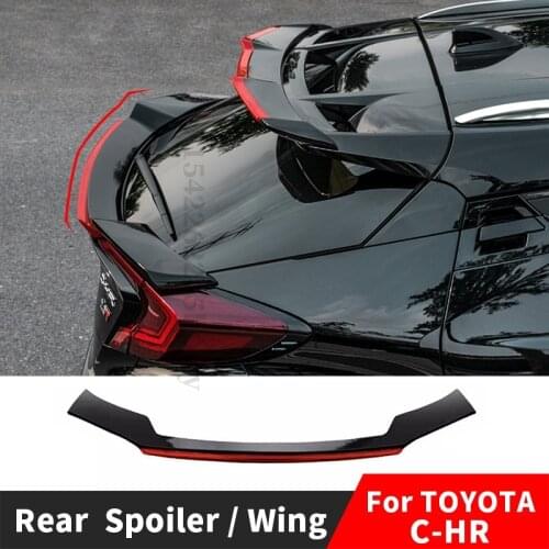Universal Rear Spoiler Tail Wing For Toyota CHR C-HR 2018 2016 2017 2019 2020 Tuning Decoration Accessories Body Kit Trunk Lip
