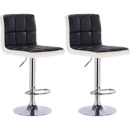 2PCS/Set High Quality Modern Fashion Bar Chair Leisure Adjustable Kitchen Chairs With Footrest Kitchen Bar Stools Funiture HWC
