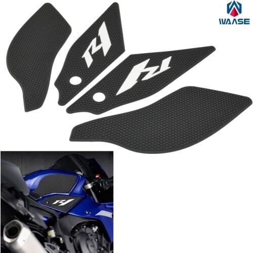 Waase Set of 4pcs Motorcycle Parts Gas Fuel Tank Traction Side Pad Knee Grip Protector For YAMAHA YZF R1 R1M RN32 2020 2021 2022