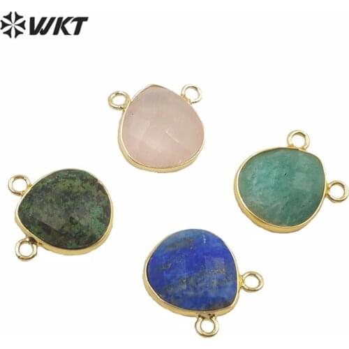 WT-P1547 Luxury Women Jewelry Accessories Natural Stone Water Drop Necklace Pendant With Double Hooks 10PCS A Lot