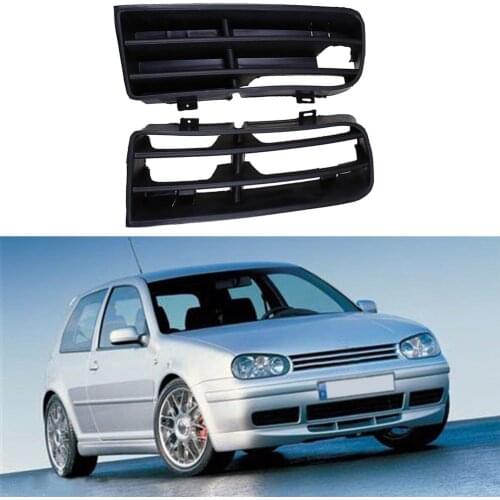 1 Pair Golf Car Front Lower Bumper Fog Light Insert Grilles Side Grille For Golf Mk4 1998 1999 2000 2001 2002 2003 2004