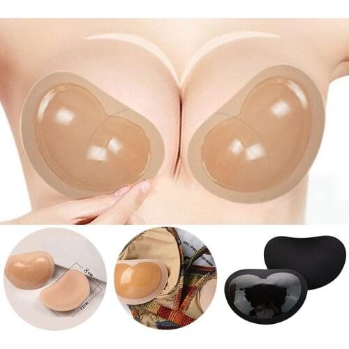 1pair Women Intimates Accessories Sponge Swimsuit Breast Push Up Bra Padding Chest Enhancers Bra Foam Insert Chest Cup Stickers