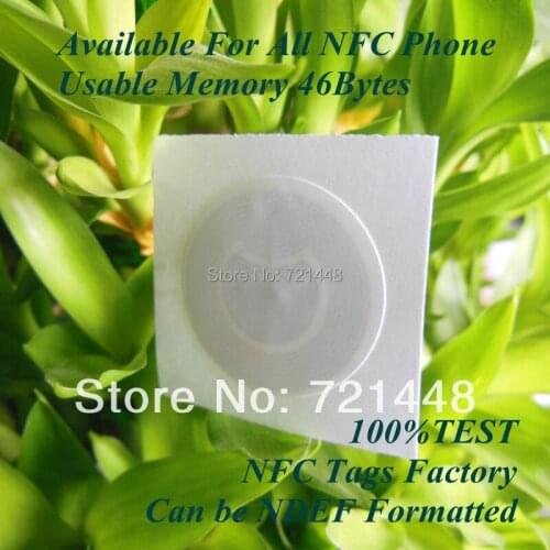 100pcs Ultralight NFC tag Available For All NFC Phone NFC Forum Type 2 tag Usable Memory 46 bytes