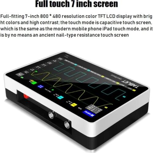 1013D Dual Channel 100M Bandwidth 1GS Sampling Rate Digital Tablet Oscilloscope Q81F