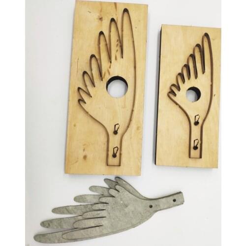 2pcs/set leather craft angel wing set die cutting knife mould hand machine punch tool template for diy