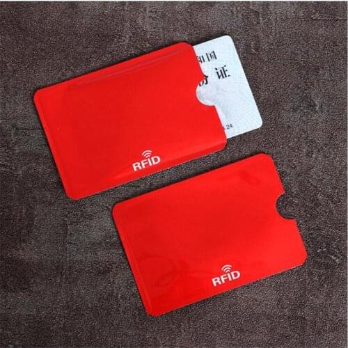 5PCS Anti Rfid Bank Card Holder Metal NFC Blocking Reader Lock ID Credit Card Bag Men Women Laser Aluminium Card Case Protect