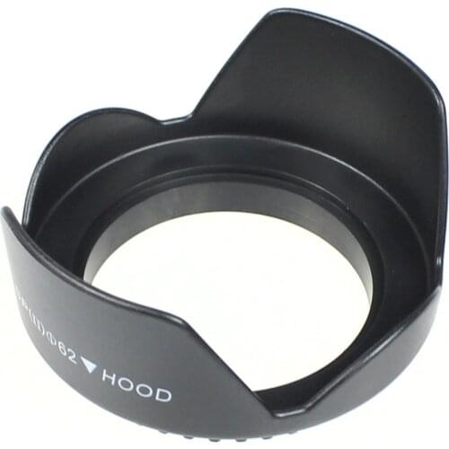 BGNing Camera Lens Hood 55mm 58mm 62mm 67mm 72mm Diameter Flower Shape Screw Mount Lens Hood for Cannon DSLR Camera