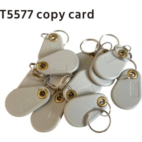 125KHz EM4305 T5577 RFID Key Tags Ring Tokens Writable Keyfob Rewritable Keychain Access Card Copy Clone Duplicate
