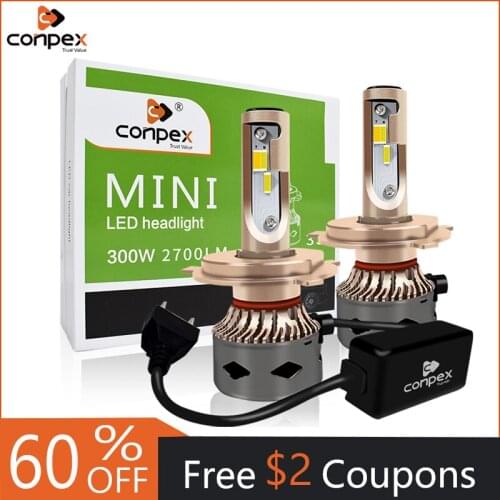 Conpex Super Bright Car Headlights H7 LED H4 led H1 H8 H11 HB3 9005 HB4 9006 Auto Bulb 60W 5400LM Automobile 6000K LED Headlamp