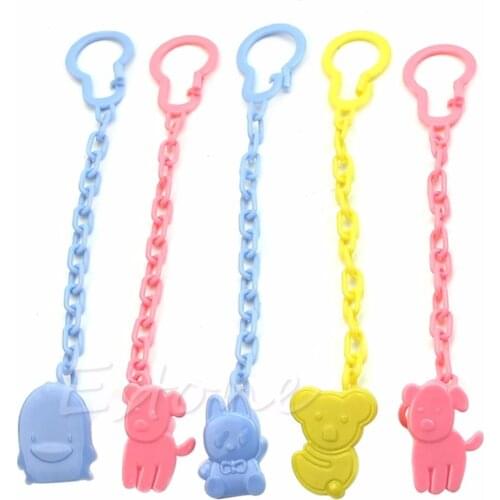Kid Pacifier Anti-out Chain Lot Cute Baby Infant kids Dummy Pacifier Soother Chain Clips Holder Toddler Toy Dropshipping