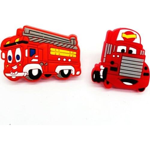Children Cartoon Handles Red Car Series Furniture Drawer Pull and Handle For Kids Room Cabinet Door Knobs Pulls Silicone Handles