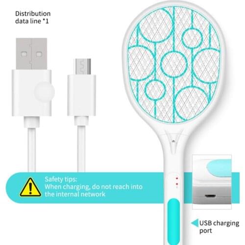 2021 Hot Sale Electric Mosquito Killer Electric Mosquito Swatter 2 In 1 Summer Fly Swatter Trap Flies Insect Killer Pest Control
