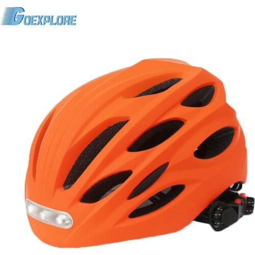 Goexplore Cycling Bicycle Helmet Road Bikes Helmets Integrally LED Lighting Reflective EPS+PC Casco Ciclismo Cycling Helmet