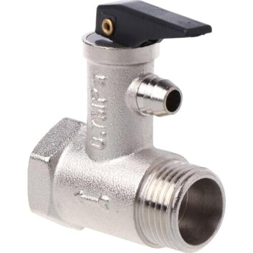 Brass G1/2\" DN15 0.7mpa Pressure Safety Relief Valve For Electric Water Heater 50JC