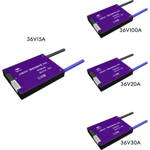 MGOD BMS 10S 36V Li-Ion Lipolymer Battery 37V PCB With Balance Supports Ebike Escooter