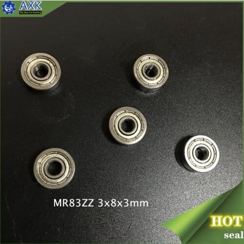 MR83 ZZ ABEC-1 (100PCS) 3X8X3mm Miniature Ball Bearings HS1031