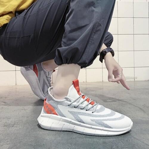 Brand New Fashion Breathable Mens Shoes 2020 New Flat Light Comfortable Men Sneakers Tennis Trainers Walking Casual Shoes