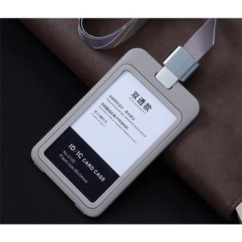 Safe Reel Sling Name Badgebadge Card Sleeve with Suspension Lanyard Cord for Doctor Nurse Student Staff