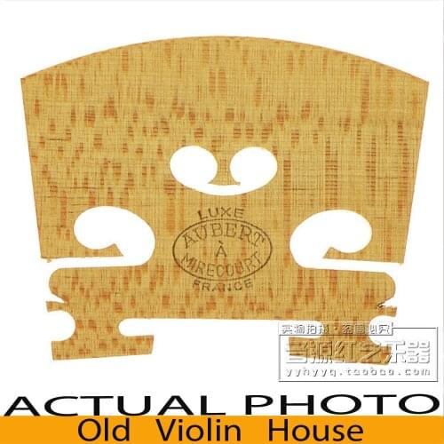 Genuine Aubert " Luxe " Violin Bridge for 4/4 violin , Made in France