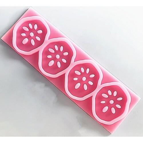 P890 Quick hand eat ice hot sell 4 Lotus root ice gel mold pieces ice gel mold