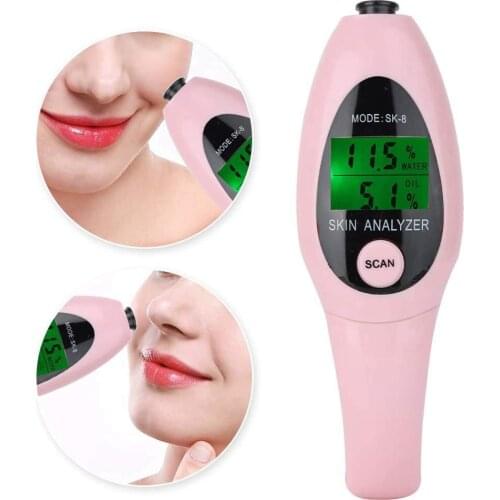 Professional Digital LCD Display Skin Tester Moisture Oil Water Facial Skin Analyzer Detection Skin Condition Face Care Health
