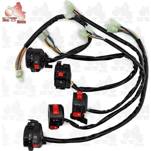22mm Motorcycle Switches Motorbike Horn Button Turn Signal Electric Fog Lamp Light Start Handlebar Controller Switch