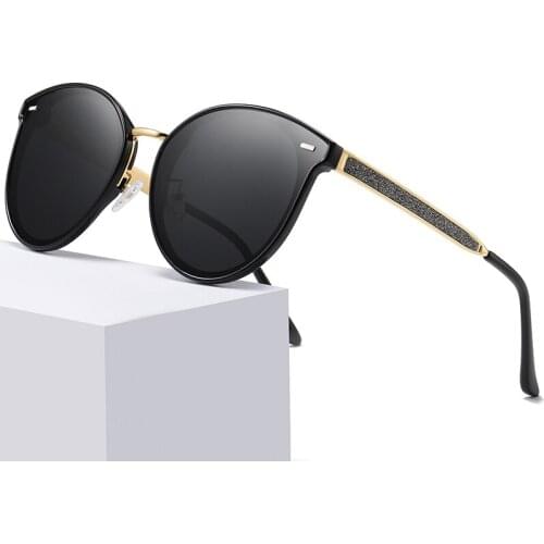 Simvey 2020 Vintage Oversized Cat Eye Sunglasses Fashion Luxury Brand Designer Women Polarized Sunglasses UV400 Protection