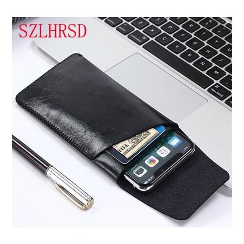SZLHRSD for Honor Note 10 super slim sleeve pouch cover,microfiber stitch case for Honor 9i Phone bag for Huawei Mate 20 Lite