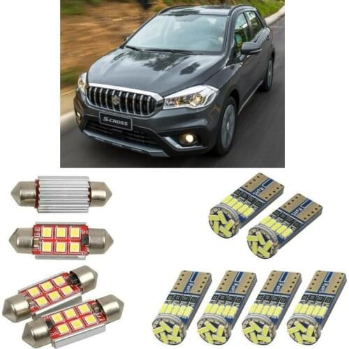 Interior led Car lights For suzuki sx4 s cross jy hatchback car accessories License Plate Light 6pc