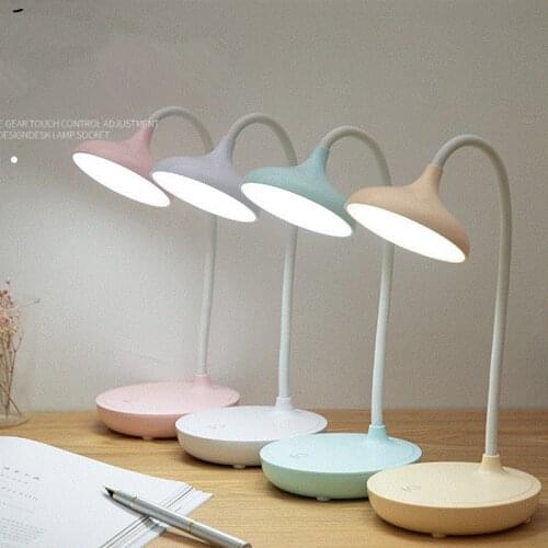 LED Studying Lamps USB Charging 3 Modes Dimming Table Lamp For Children Kids Reading Study Touch Switch Reading Study Light