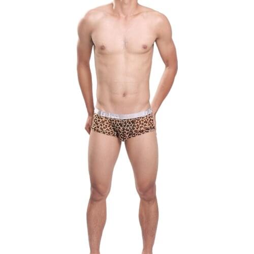 Sexy Gay Underwear Men Boxer Shorts Thin Ice Silk Panties Man Transparent Breathable U Convex Pouch Underpants cueca masculina