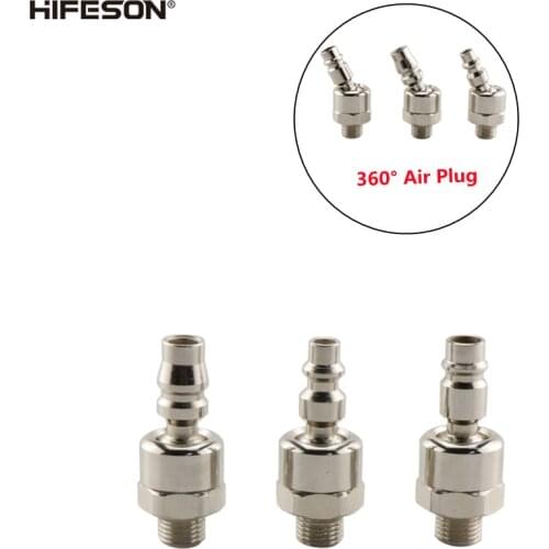 HIFESON Universal Air Connector JP US EU Standard 360° Home Tools Air Plug Replacement Head Air Connector Accessories