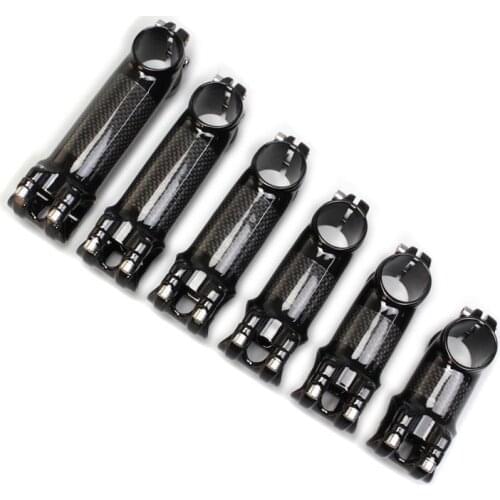 NO LOGO Aluminum alloy +Carbon Cycling Stem Road Bike Bicycle Stems MTB Parts 6 degree 31.8*60/70/80/90/100/110/120mm 3K glossy